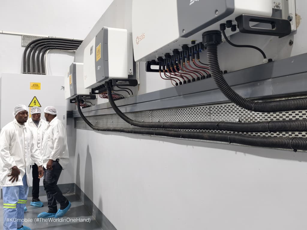 Installed inverters with professional cable management