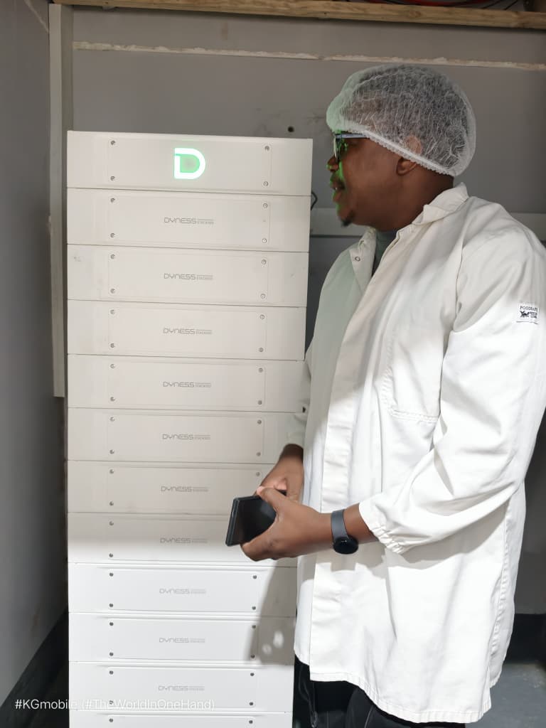 Battery energy storage stack installed on site
